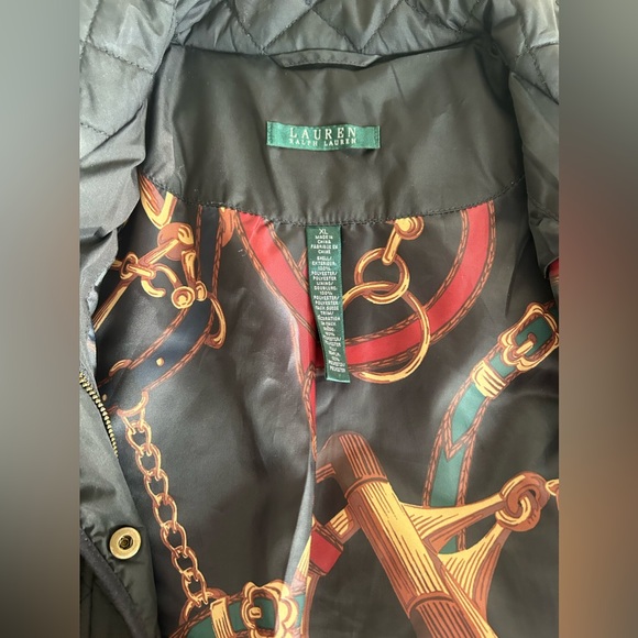 Ralph Lauren Black Quilted Jacket, Horsebit Lining. Sz. XL - Picture 1 of 8